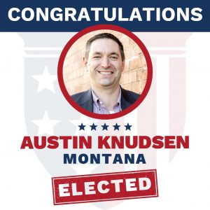 Congratulations Austin Knudsen Montana Elected