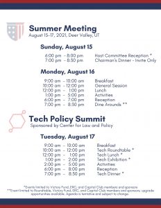 2021 Summer Meeting Agenda